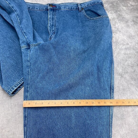 Bugle Boy Jeans Men‎ 47W x28L Blue Class A High Rise Wide Leg Relaxed VTG - Picture 8 of 12